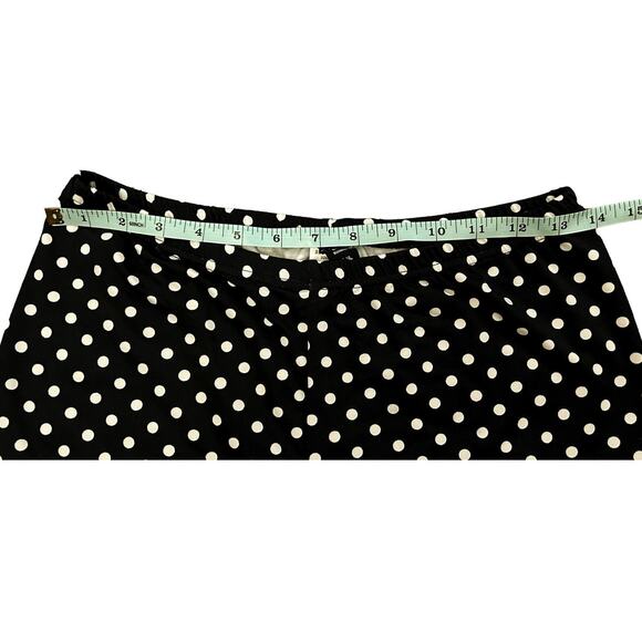 Bloomchic Black White Polka Dot Elastic Shorts Womens Size 10 - Picture 4 of 7